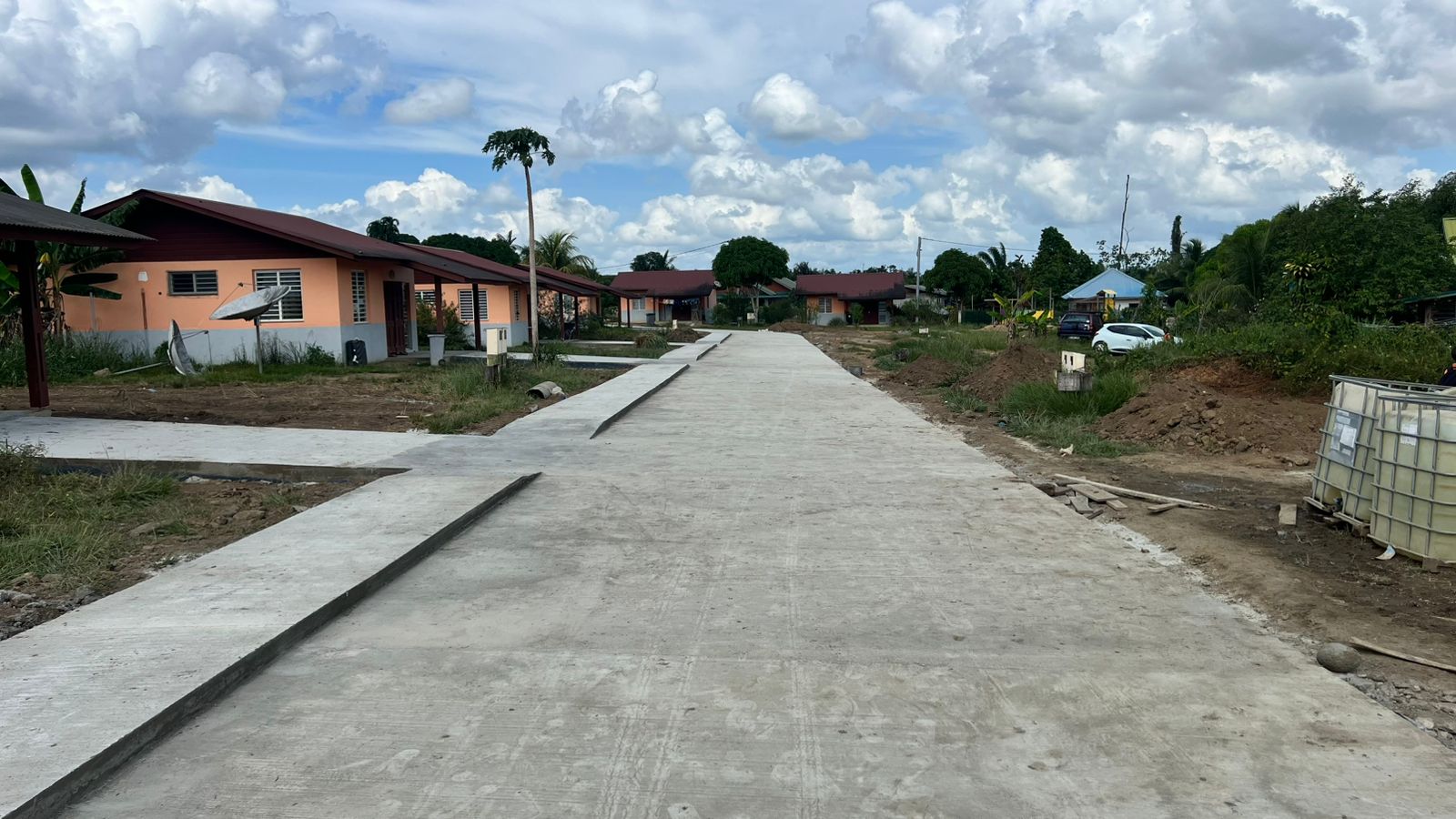 Travaux en cours sur la voirie Aimara